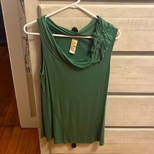 Green Anthropologie Tank Medium